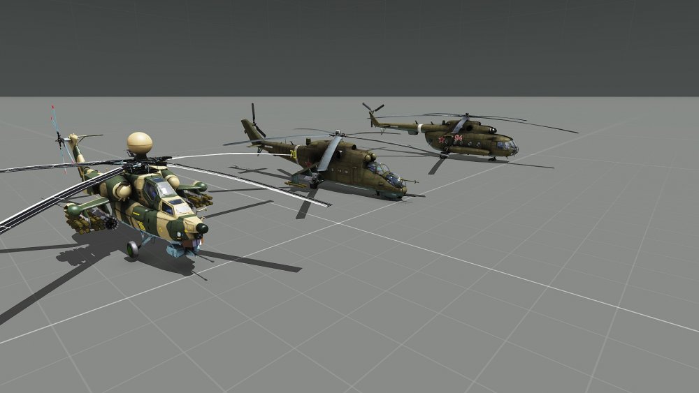 MI-28, MI-24, MI-8